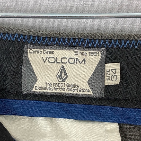 Volcom Vmonty Pants Dark Gray Mens 34 - Picture 6 of 12